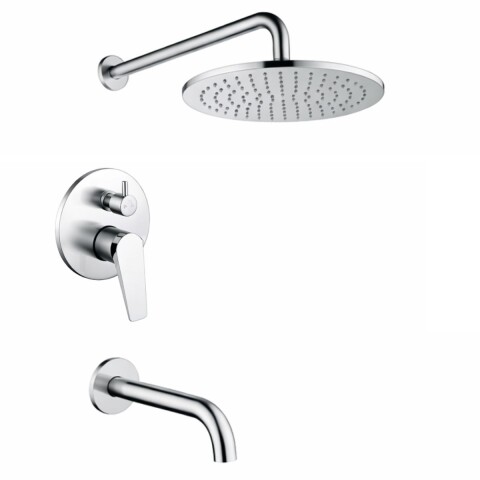 Griferia de ducha Monocomando embutida con Transferencia Chronos Cromado Griferia De Ducha Monocomando Embutida Con Transferencia Chronos Cromado