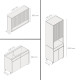 JUEGO MODULAR PARA COCINA INCLUYE AEREOS BAJO MESADA Y TORRE GAMAS DE BEIGE
