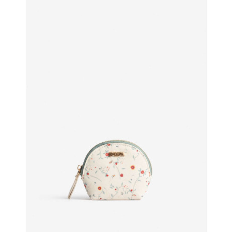 Monedero Con Cierre Cremallera Estampado Flores