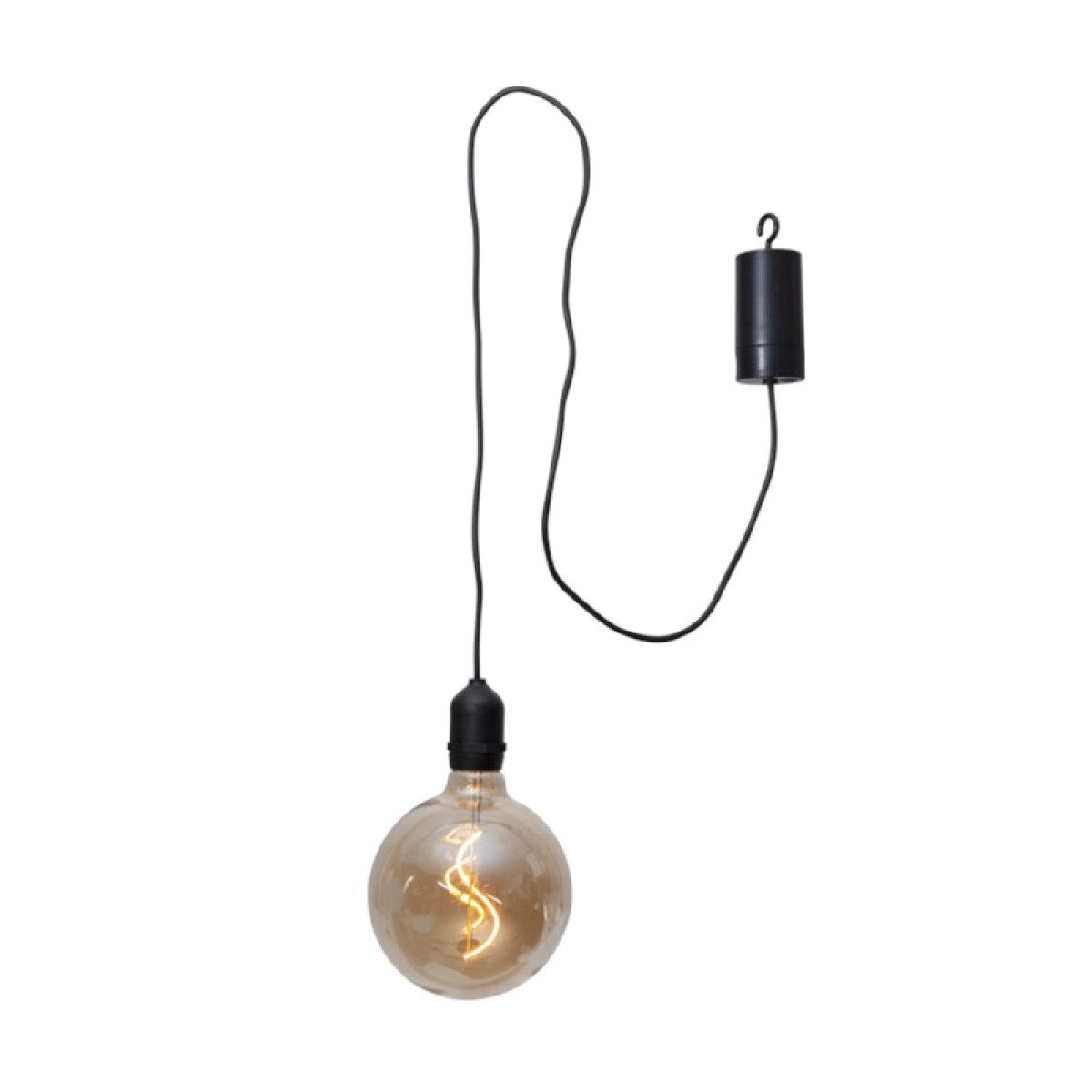 Globo LED deco. ámbar c/cable y gancho 4xAA IP44 - EG3704 