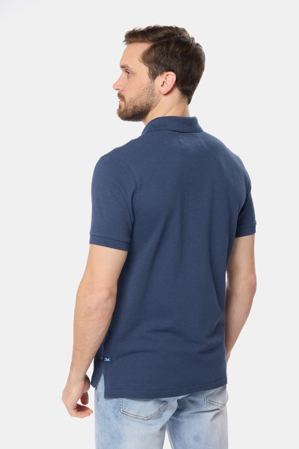 REMERA POLO LISA PIQUÉ Denim