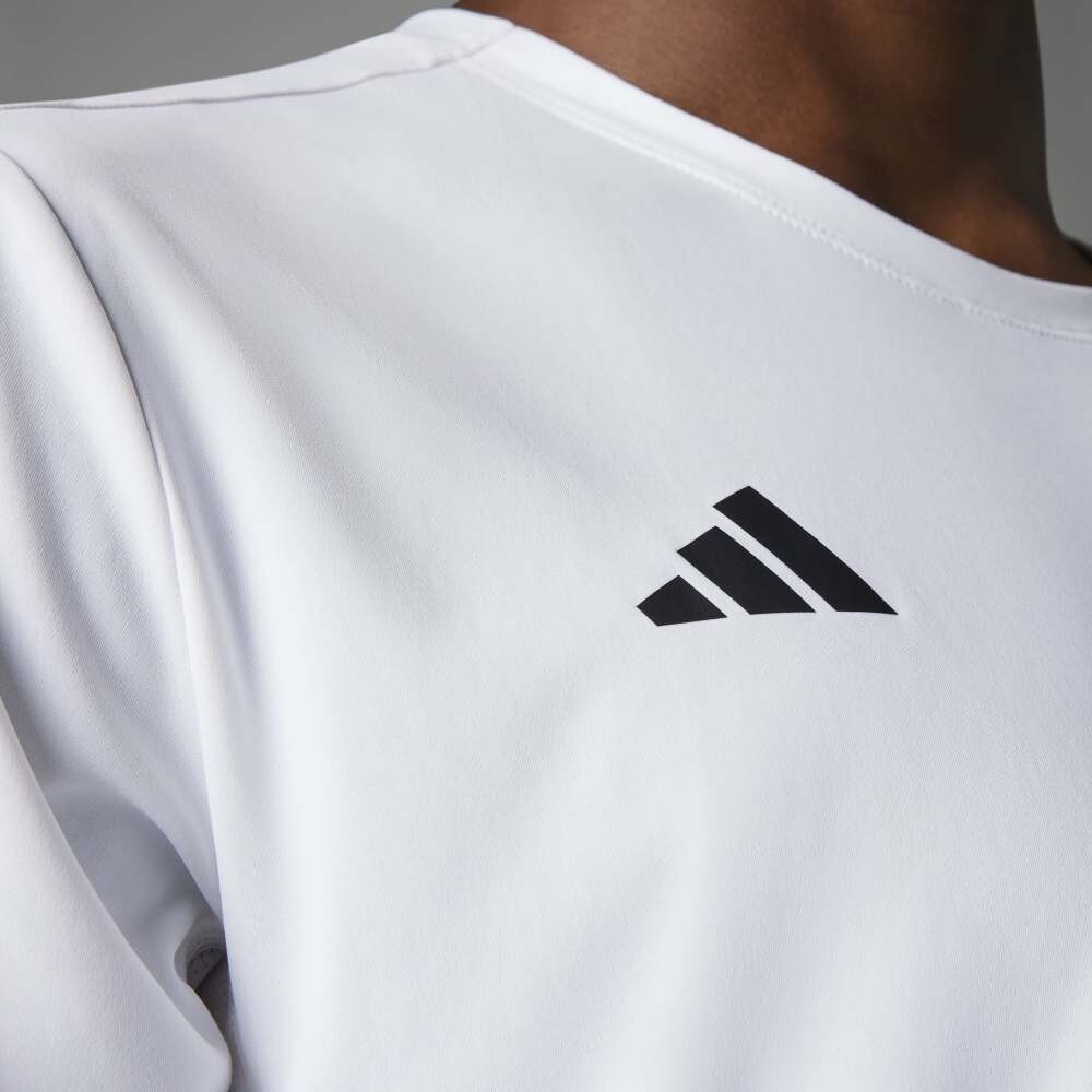 Polos Running Adizero E Tee Hombre White