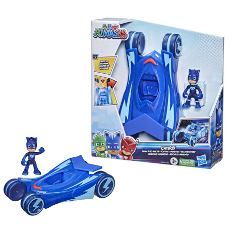 Set Figura Pj Masks Catboy en Vehículo Luminoso 001