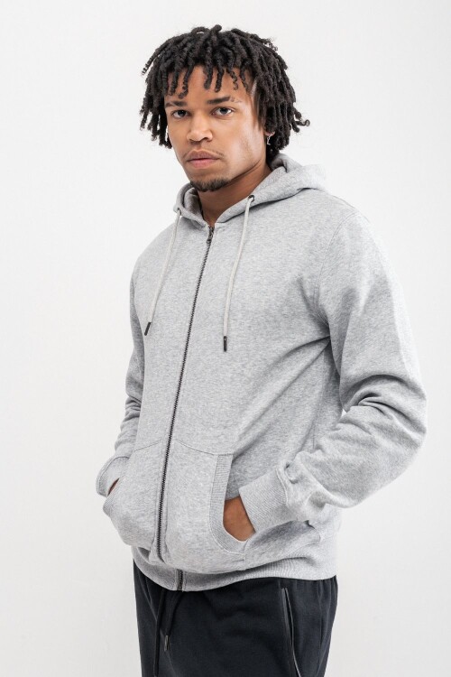 Campera de felpa Madrid Gris melange