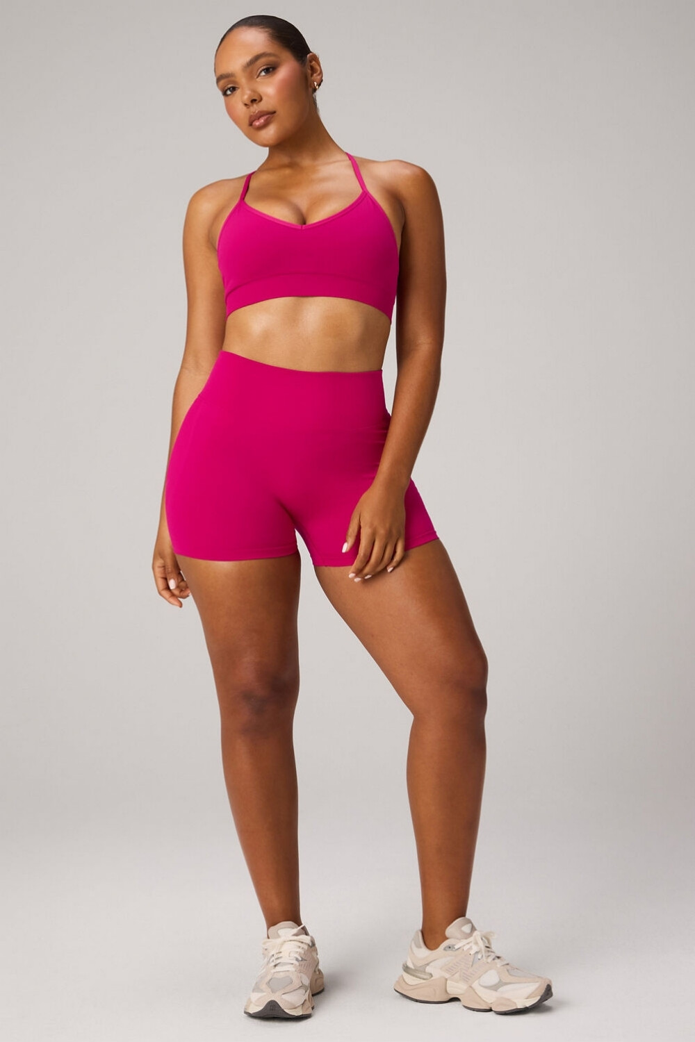 Short Seamless Scrunch Short 4 Mujer Lush Berry