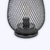 LAMPARA LED METAL NEGRO 14X19CM Unica