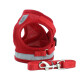 Pretal Arnes Perro Gato Mascotas Reflectivo + Correa Premium Color ROJO Talle XL