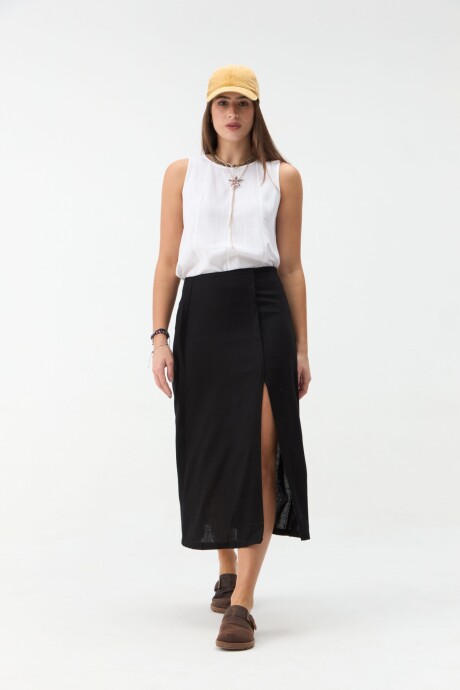FALDA HIBISCUS Negro