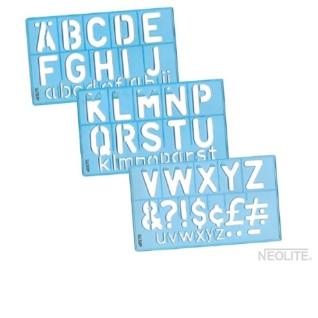 Plantilla Letras Armable Neolite 50 mm Plantilla Letras Armable Neolite 50 mm