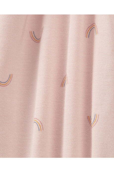 Pijama una pieza de viscosa Ecovero con pie, diseño arcoíris, colección Purelysoft Sin color