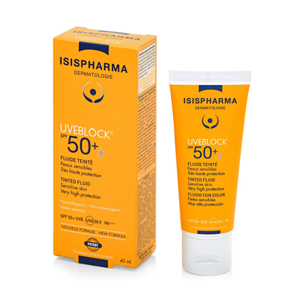 Protector Solar Isispharma Uveblock Fluido Ligero FPS50 40ml 