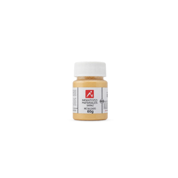 Barniz para cerámica metalizado - 60g Única