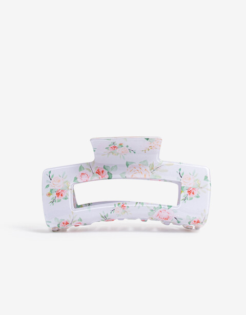 Broche Estampados Broche Grande Estampado De Acrilico. - Estampado Flores