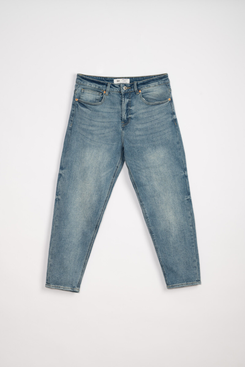 Pantalón jean slim taper Azul Claro