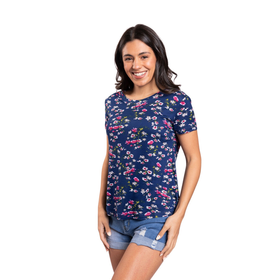 CHERRY REMERA NAVYFLOWER