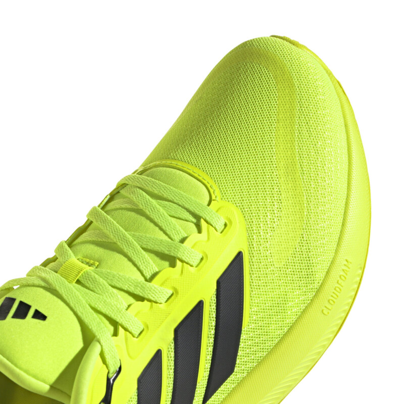 Championes de Hombre Adidas Run Falcon 5 Verde Fluo - Negro