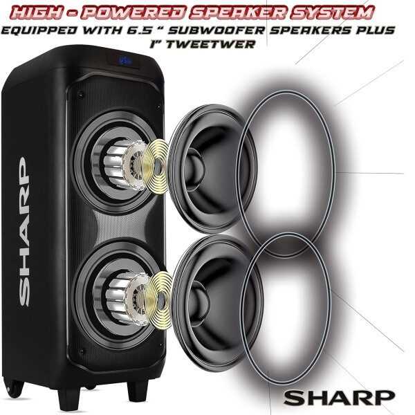 Parlante Sharp Ps935 PARLANTE SHARP PS935 PARTY SPEAKER