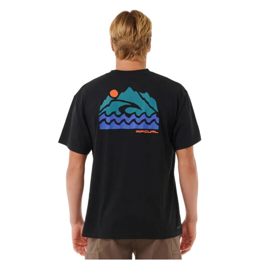 Remera Rip Curl Vaporcool Search Trek Tee - Negro Remera Rip Curl Vaporcool Search Trek Tee - Negro