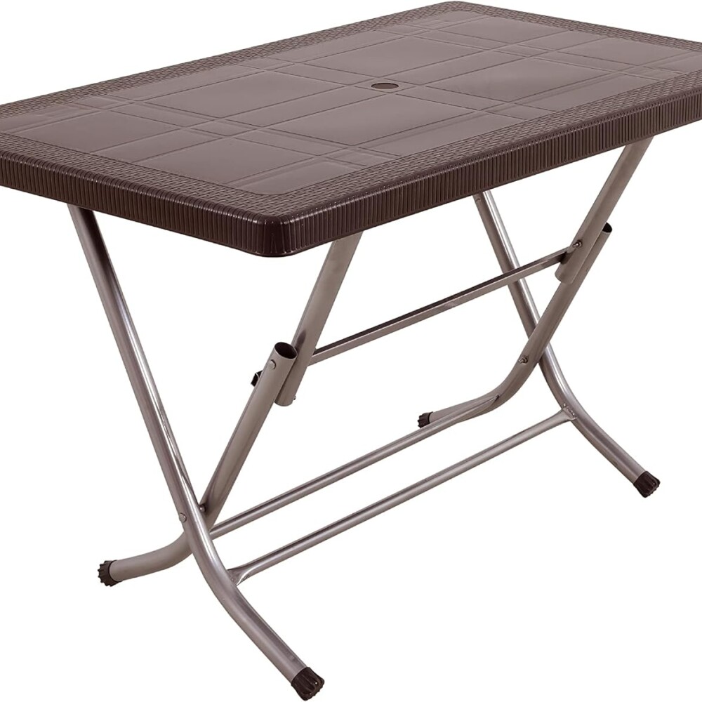 Mesa plegable de exterior Marrón