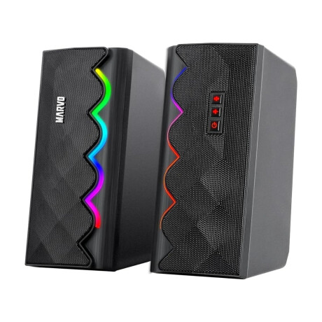 Marvo - Parlantes Rgb Gaming para Pc SG-269 - Bluetooth. Iluminación Rgb. 3WX2. 001
