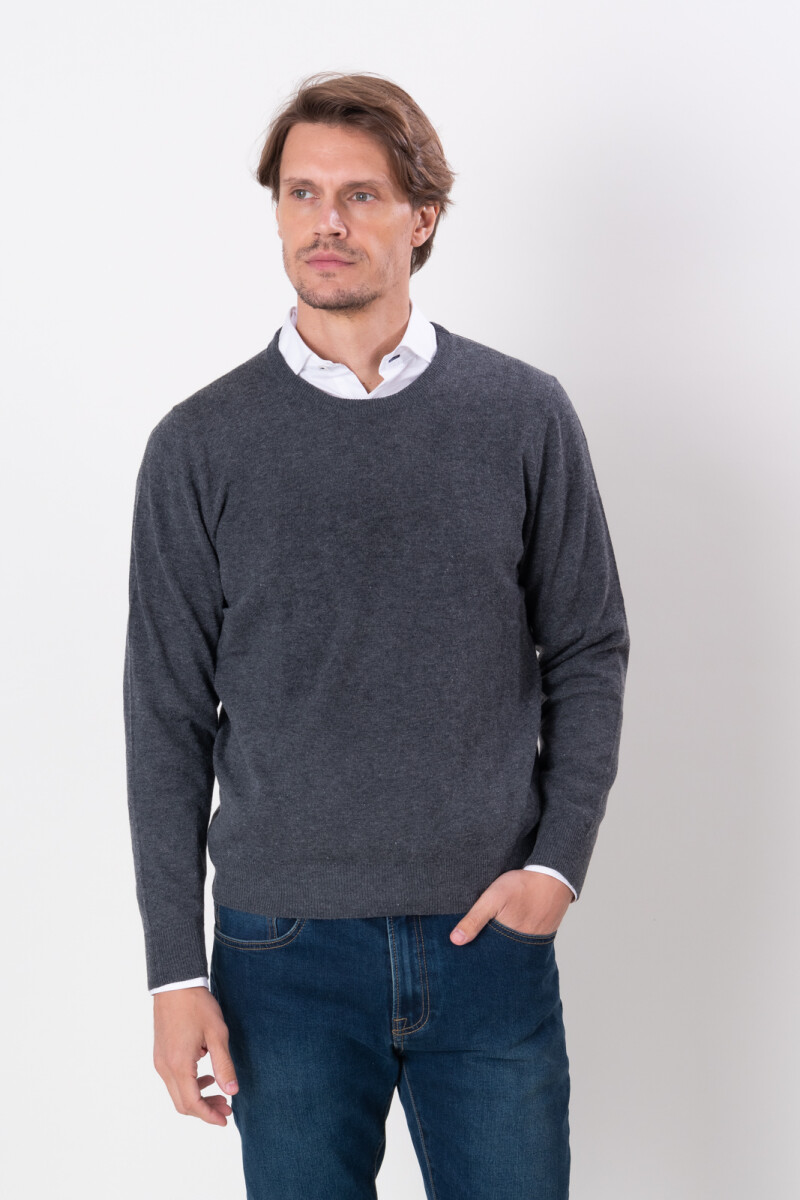 Sweater base Lana Lambswoll - Gris pizarra 