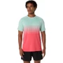 Seamless Ss Top - Hombre Coral Reef/oasis Green
