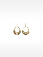 Pendientes Con Cuentas Multicolor multicolor