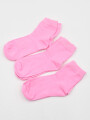 MEDIAS NIÑO PACK 3 PCS ROSA CHICLE