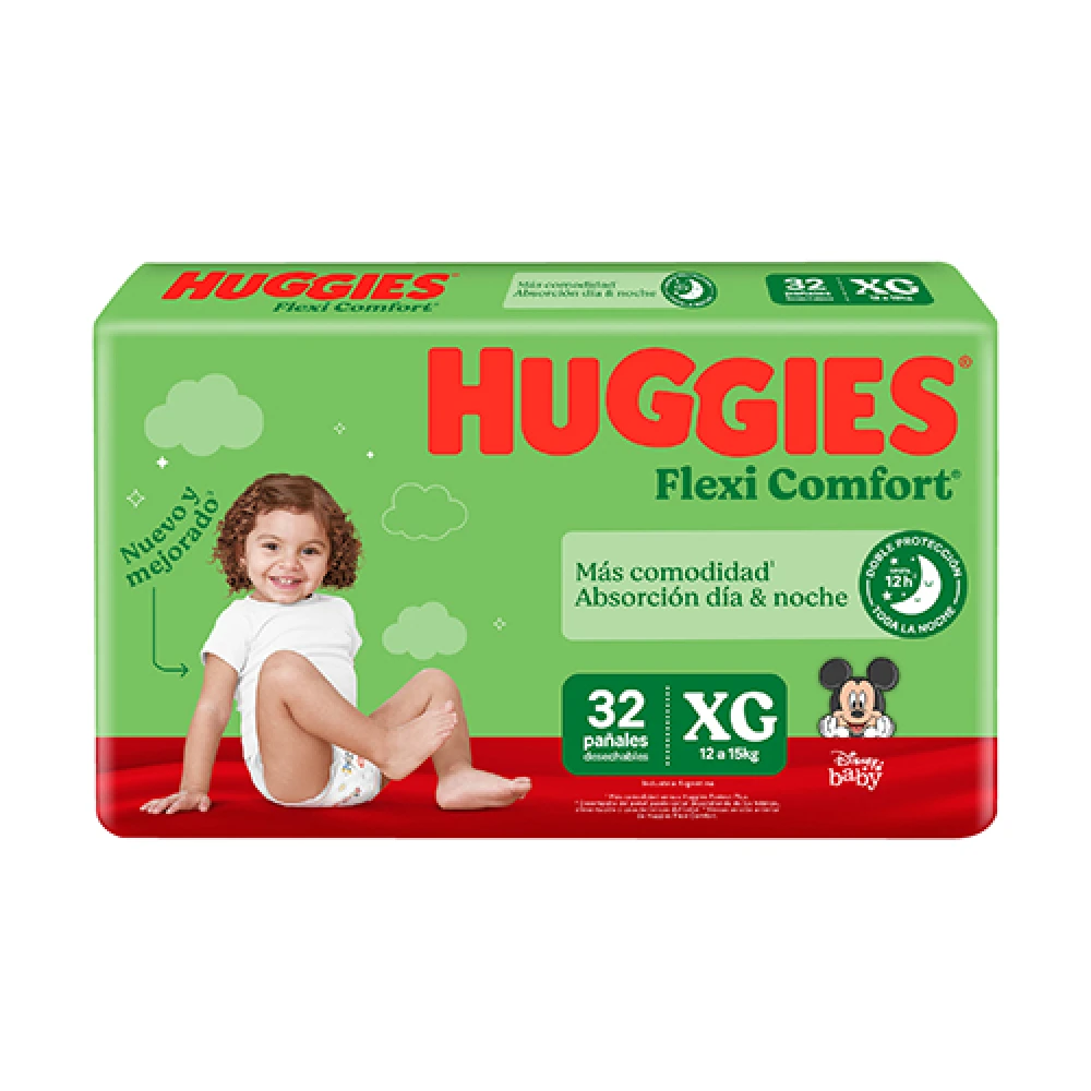 HUGGIES FLEXI CONFORT JUMBO XG 32 UN