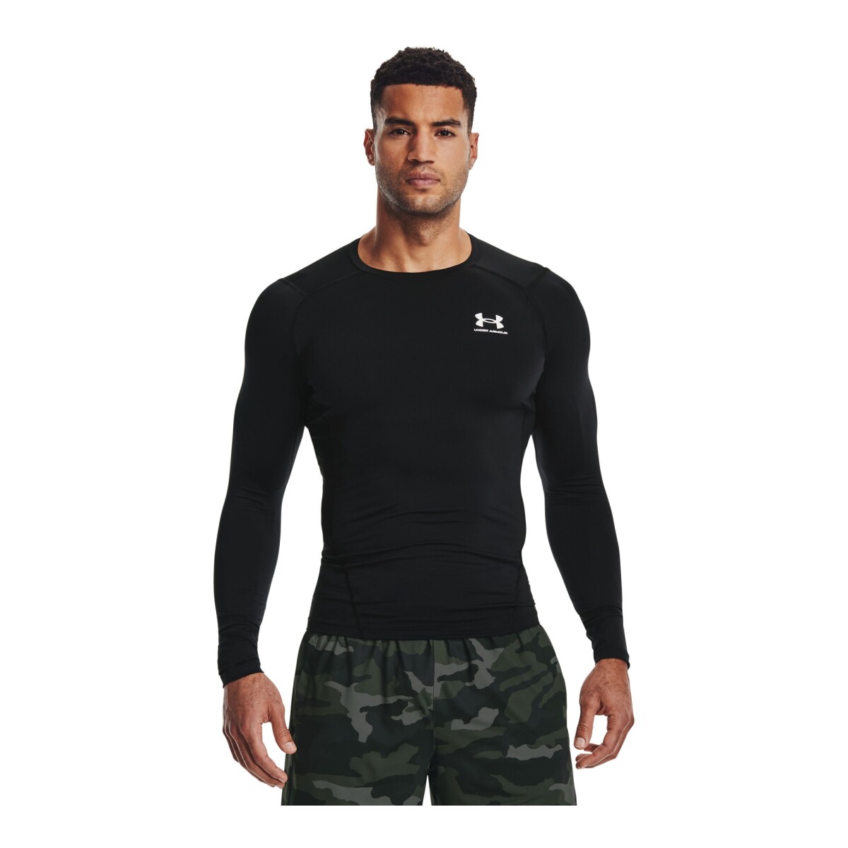 Remera de Hombre Under Armour HeatGear® Long Sleeve Under Armour - Negro 