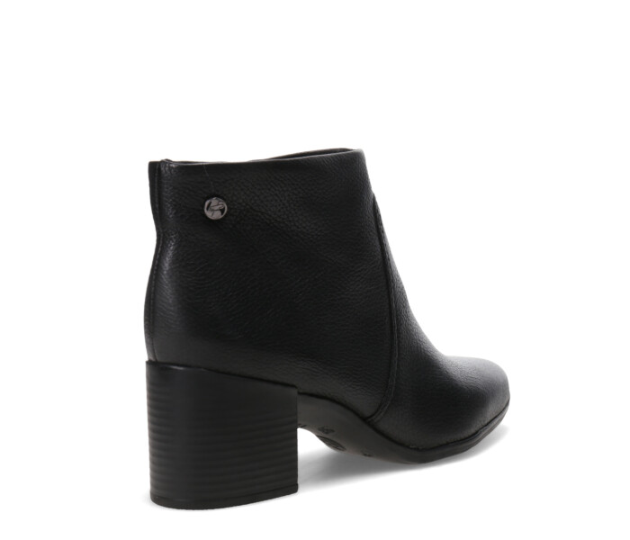 Bota de Mujer Bottero Caña Baja de Cuero Negro