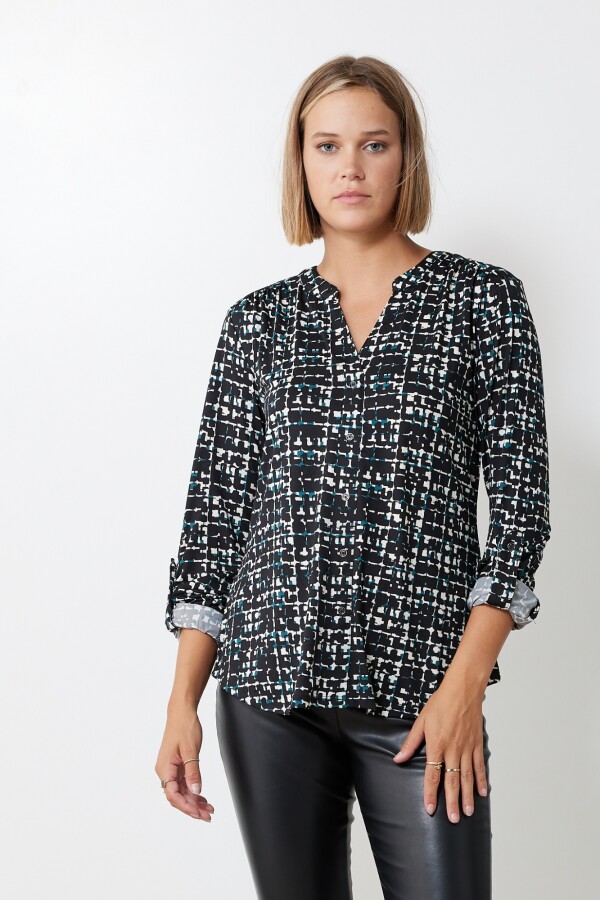 Blusa Cuadrille NEGRO/MULTI