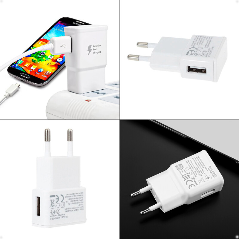 Cargador de Pared 1 Puerto USB de 2 Amp Blanco