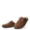 Zuecos de Mujer Freeway Casual 1 Hebilla Marrón Habana (Gamuza)