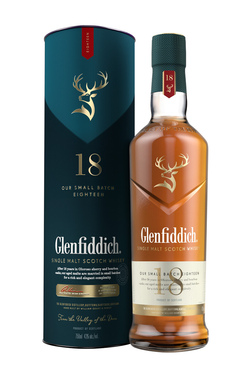 Whisky Glenfiddich 18 Años con Estuche 750 ml 