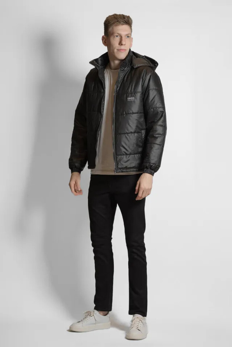 CHAQUETA PUFFER COM CAPUZ 