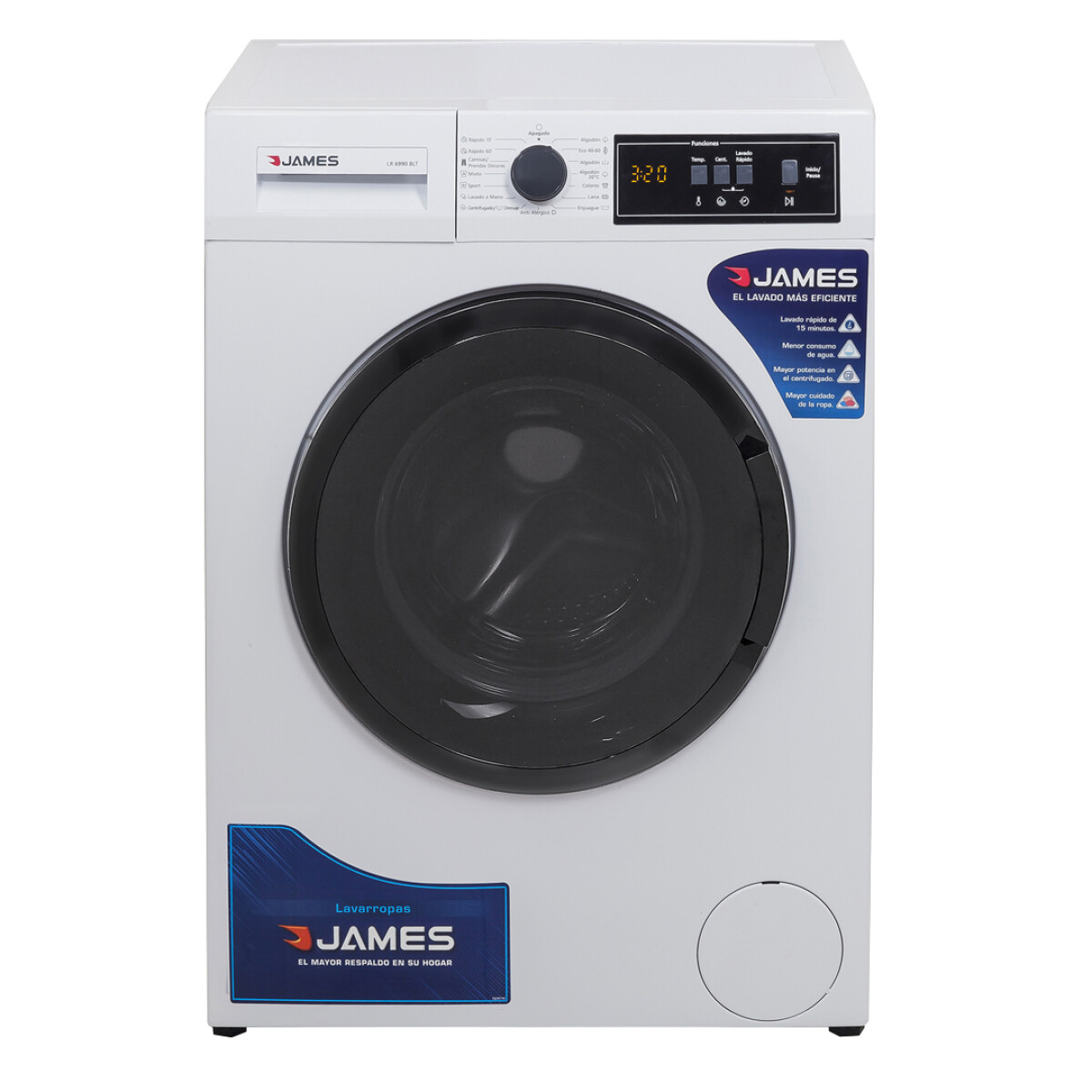 Lavarropas James Lr 6990 6 Kg - LAVARROPAS JAMES LR6990 BLANCO 3699028** 