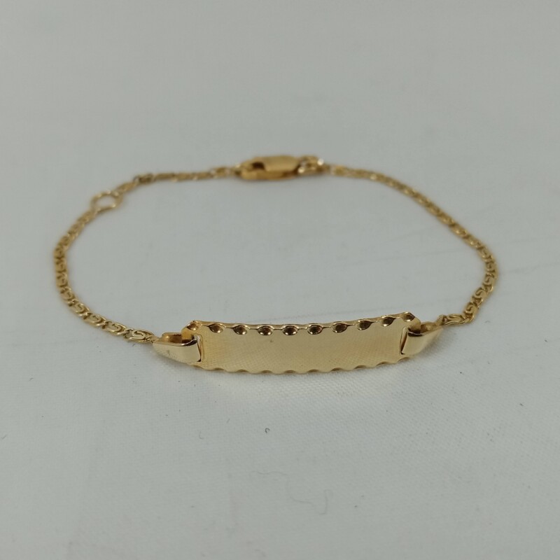 Pulsera Oro 10K Niñ@s para grabar Pulsera Oro 10K Niñ@s para grabar