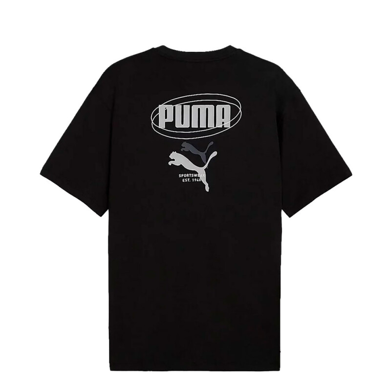 Remera de Hombre Puma Logo Lab Relax Story 1 Negro