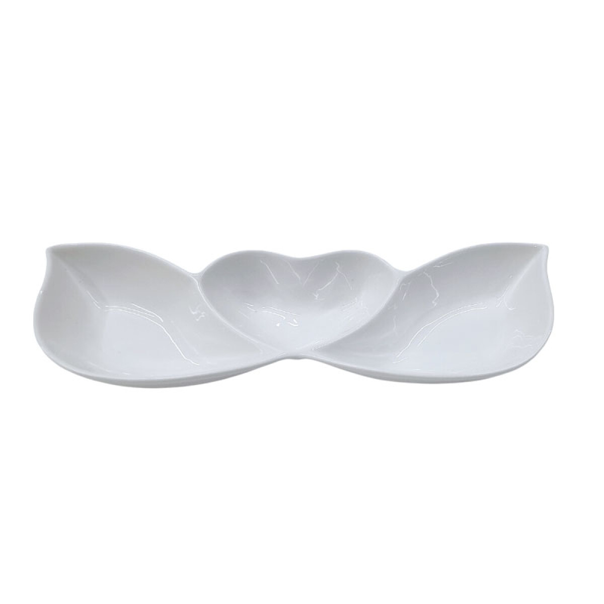 OUTLET Salsera de cerámica 3 divisiones 28.5x8,5x4cm - Outlet Salsera De Cerámica 3 Divisiones 28.5x8,5x4cm 