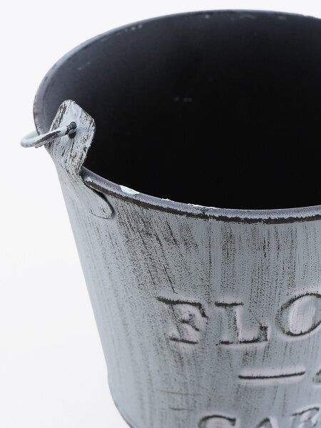 MACETA DE METAL NOA VERDE