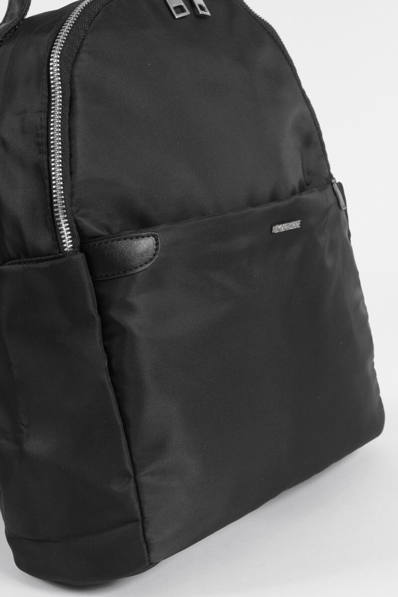 Mochila de tela basic negro