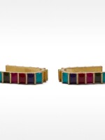 Aros Con Esmaltado multicolor