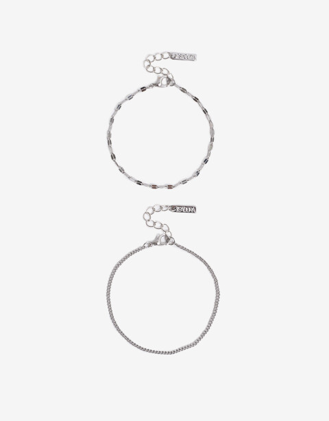 Pulseras Flexibles Sets Metal Set De Pulseras Flexibles - Plateado Rodio