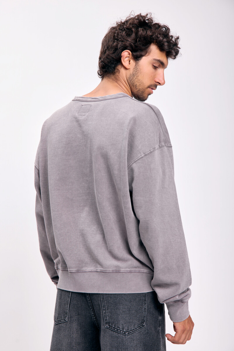 Buzo deportivo lavado Gris