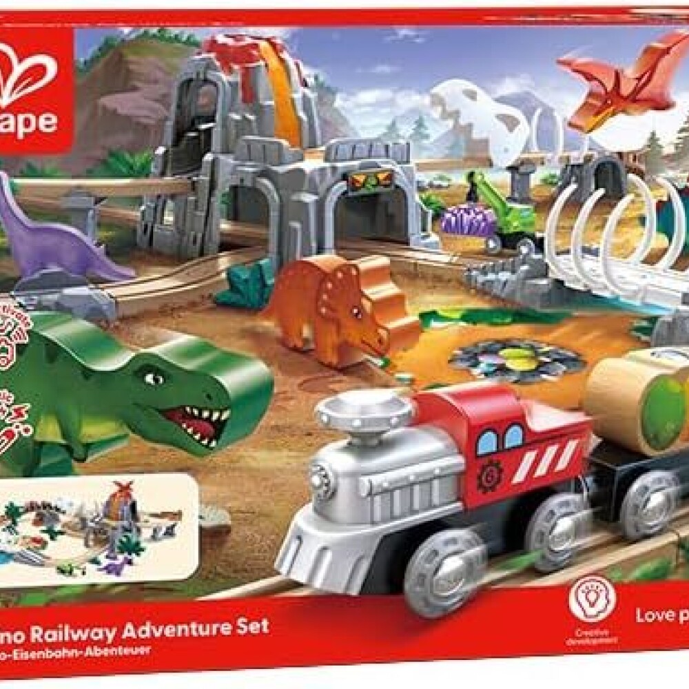 Pista tren aventuras DINO HAPE Pista tren aventuras DINO HAPE