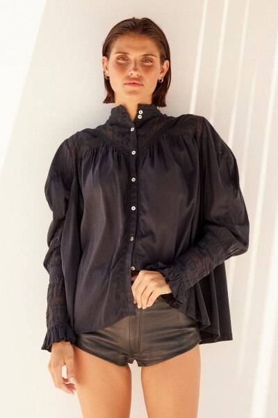 CAMISA CRUM Negro