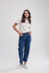 Jean mom Azul