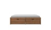 Cama Madera Maciza Con Cajones - Queen - Linea beauty Amendoa