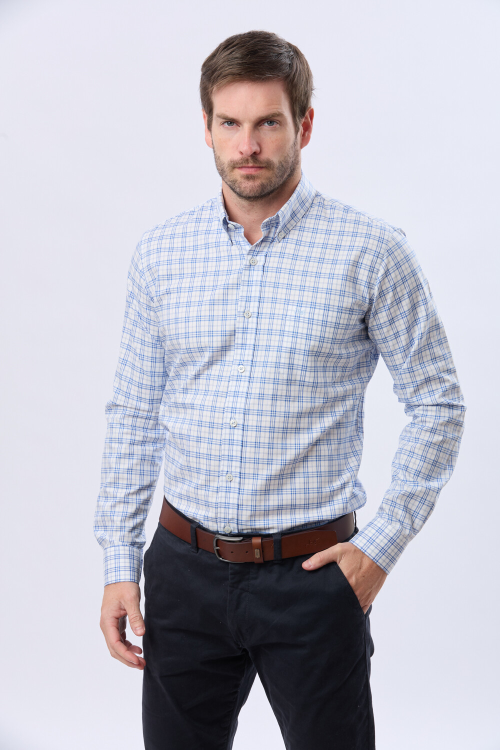 CAMISA CUADROS Azul